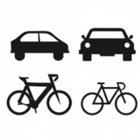 Car and bike icon